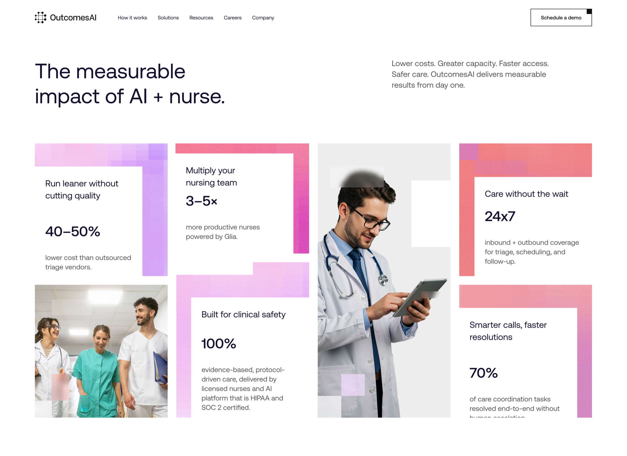 The measurable impact of AI and nurse: results page